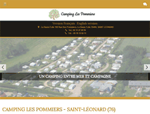 Tablet Screenshot of camping-les-pommiers.com